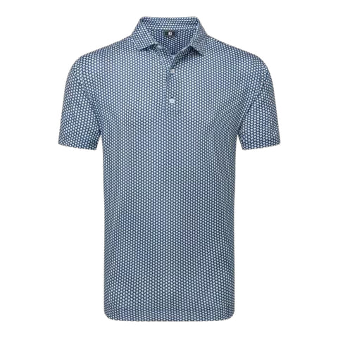 Houndstooth Geo Lisle Polo Herren