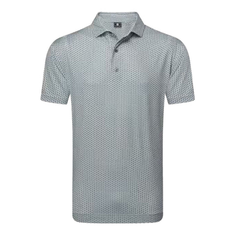 Houndstooth Geo Lisle Polo Herren