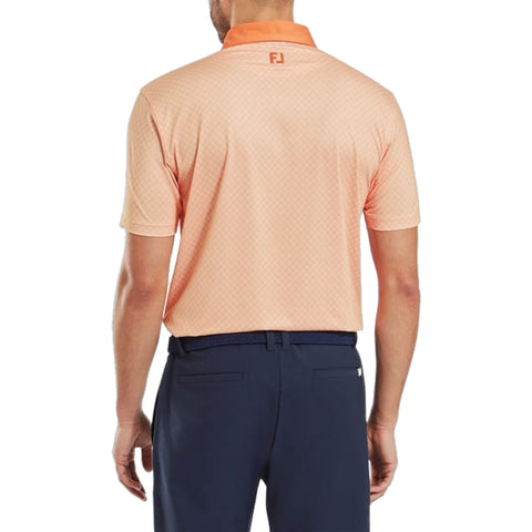 Checker Jacquard Polo Herren