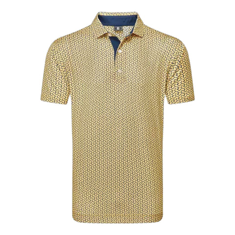 Citrus Print Lisle Poloshirt Herren