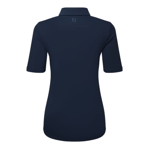 Half Sleeve Ruched Lisle Polo Damen