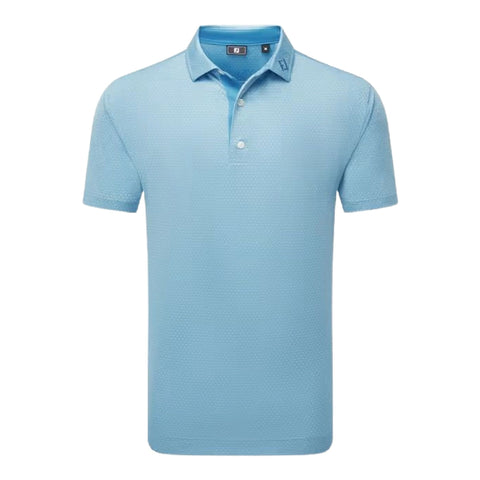 Deco Diamond Print Lisle Polo Herren