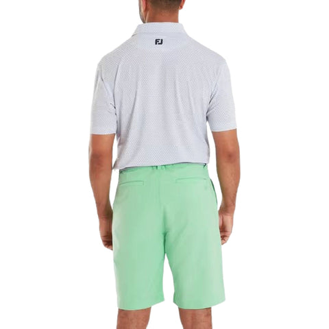 Deco Diamond Print Lisle Polo Herren