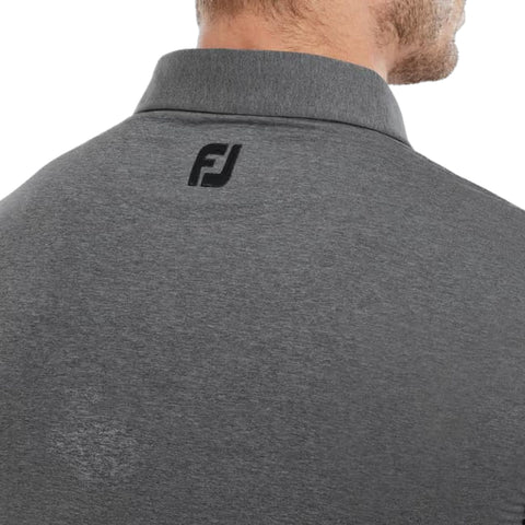 Heather Self Collar Lisle Polo Herren
