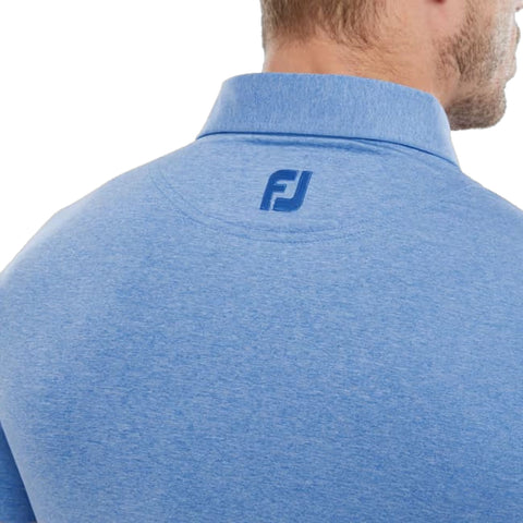 Heather Self Collar Lisle Polo Herren