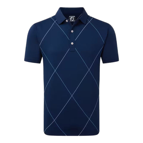 Raker Print Lisle Poloshirt Herren