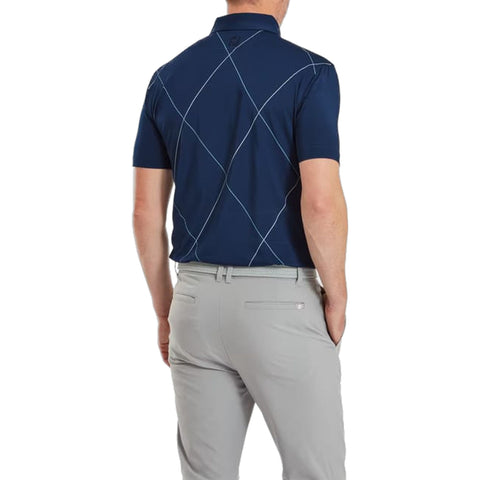 Raker Print Lisle Poloshirt Herren
