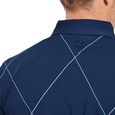 Raker Print Lisle Poloshirt Herren