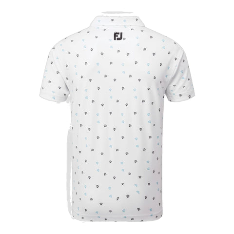 Parachute Print Lisle Golf Polo Shirt Herren