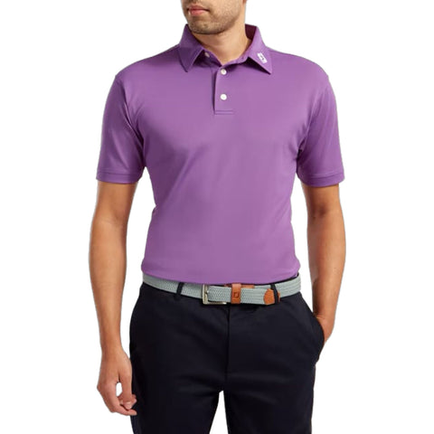 Stretch Pique Solid Poloshirt Herren