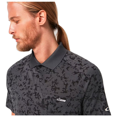 Sand Camo Panel Poloshirt Herren