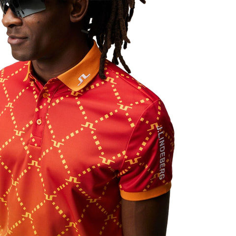 Tour Tech Reg Fit Print Poloshirt Herren