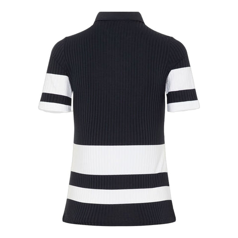 Natasha-Rib Jersey Polo Damen