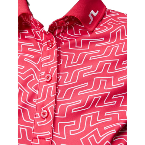 Tour Tech Print Poloshirt Damen