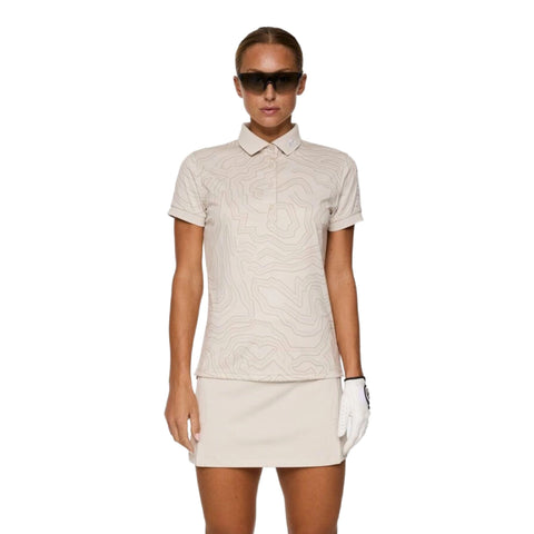 Tour Tech Print Polo Damen