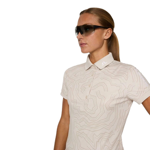 Tour Tech Print Polo Damen