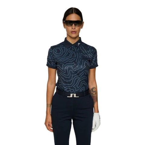 Tour Tech Print Polo Damen