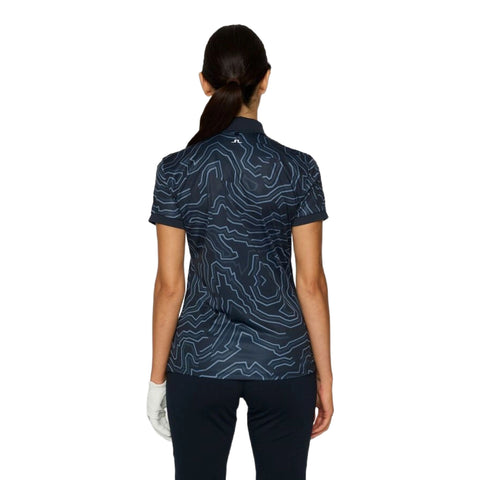 Tour Tech Print Polo Damen