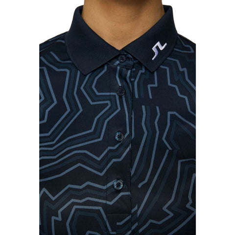 Tour Tech Print Polo Damen