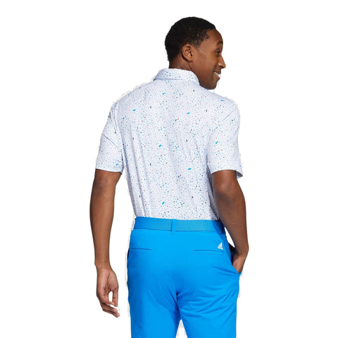 Flag Print Polo Herren