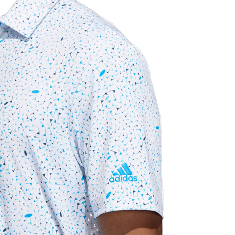 Flag Print Polo Herren