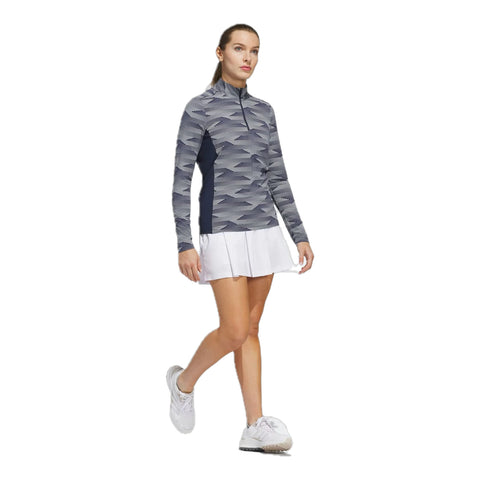 Ultimate365 Printed 1/4-Zip Mock Polo Shirt Damen