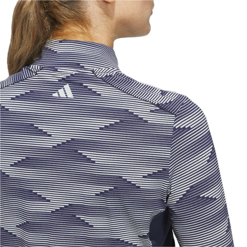 Ultimate365 Printed 1/4-Zip Mock Polo Shirt Damen