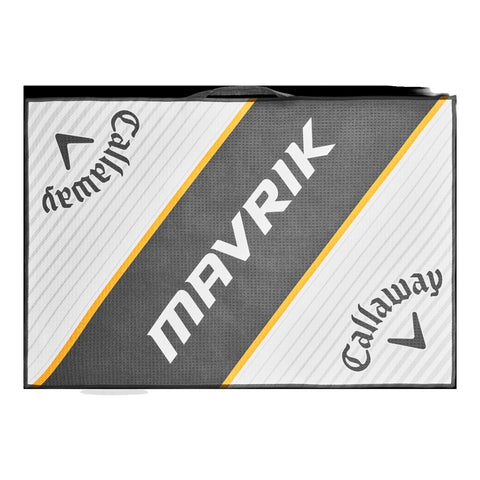 Mavrik Towel 30x20 White/Charcoal/Orange