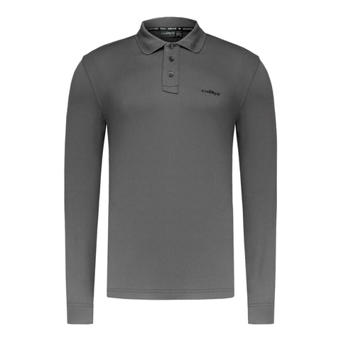 M Anguy LS Polo Shark Grey Herren