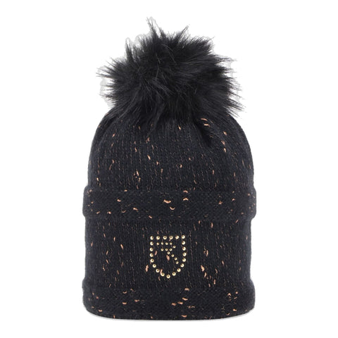 W Wollow Haube Schwarz One Size Damen