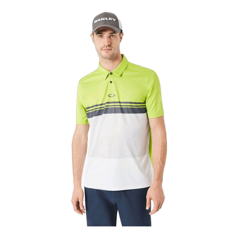 Polo Color Block Take Grün/Weiß Herren