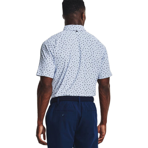 Polo Kurzarm Iso-Chill Floral Dash Hellblau Herren Herren