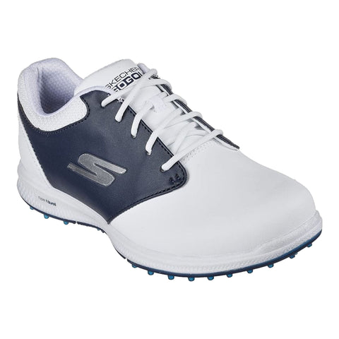 Go Golf Elite 4 Hyper White Leather/Navy Trim Dame Damen