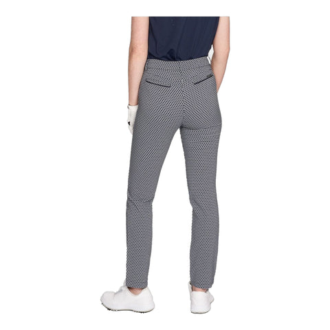 Smooth Golfhose Navyblau Fog Kariert Damen Damen