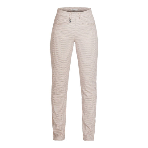 Smooth Golfhose Mushroom/Weiß Kariert Damen Damen