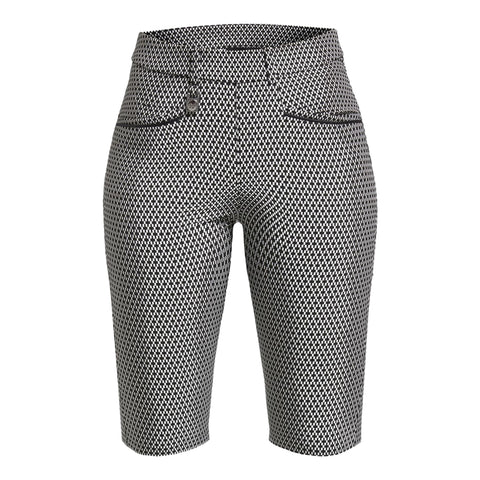 Bermuda Smooth Black/White Check Damen