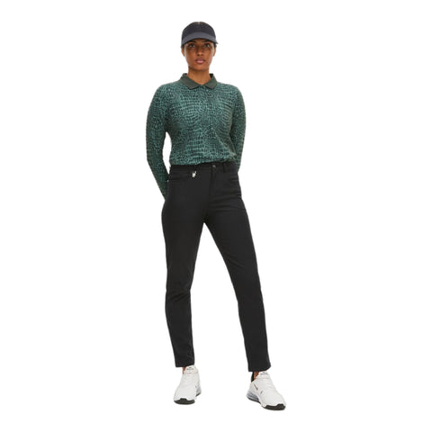 Sia Golf Polo Langarm Green Crocco Damen Damen