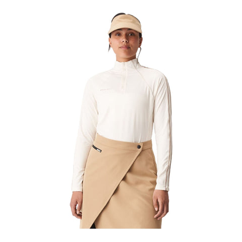 W Layer Serena Half Zip Weiß/Beige Damen