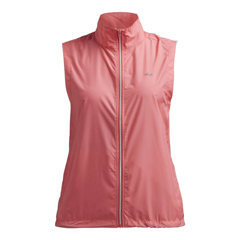 Windgilet Pocket Sugar Coral Damen