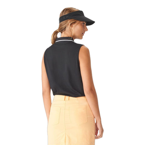 Mildred Golf Polo Ärmellos Schwarz Damen Damen