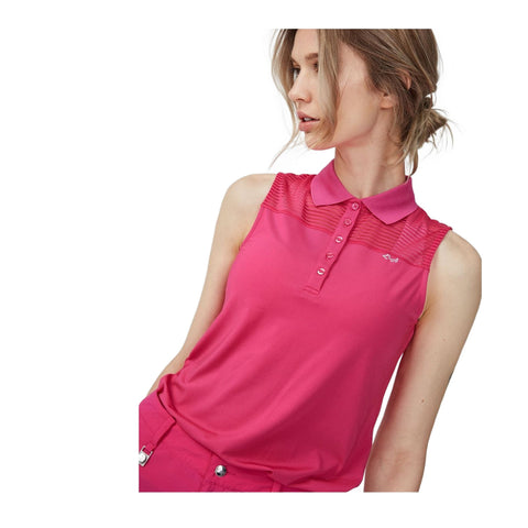 Miko SL Polo Fuchsia Damen