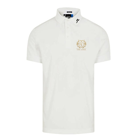 Men's Polo Weiß mit Logo "THE LOGE" Herren