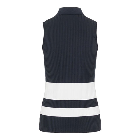 W Nora-Rib Jersey Polo Jl Navy Damen
