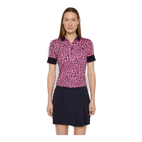 W Lexie-TX Coolmax Polo Pink Leopard Damen