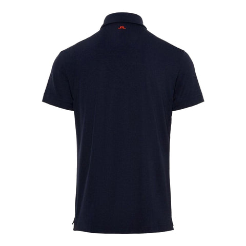M Zeke Reg Fit-Lux Piquet Polo Navy Herren