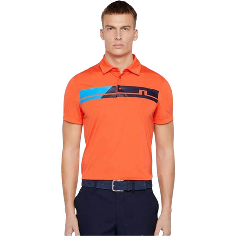 M Clark Reg Fit-TX Jersey Polo Tomato Red Herren