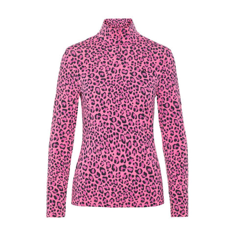 Pullover W Ana-Light Pink Leopard Damen