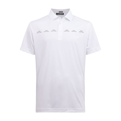 M Zip Slim Fit Golf Polo White