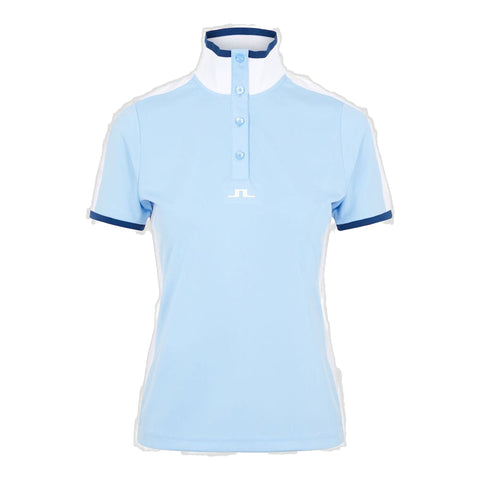 W Minna SS Polo Summer Blue Damen