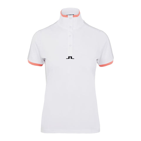 W Minna SS Polo White Damen